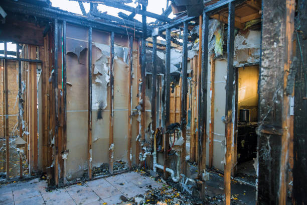 Professional Emergency Fire Cleanup technician working in Satsuma, AL